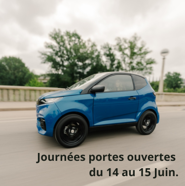 Trouvez la solution de mobilité qui vous convient lors des Portes Ouvertes dans vos concessions Aixam Cavallari du 15 et 16 Juin 2024.